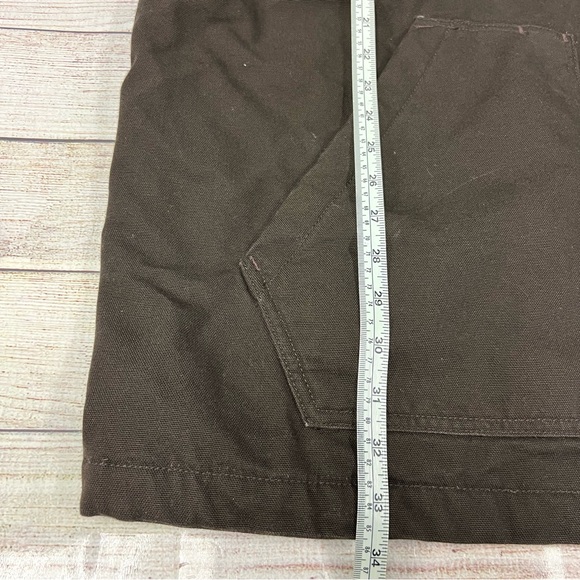 Carhartt Mens Sherpa Lined Field Jacket Dark Brown Size 2XL Tall - Picture 13 of 13